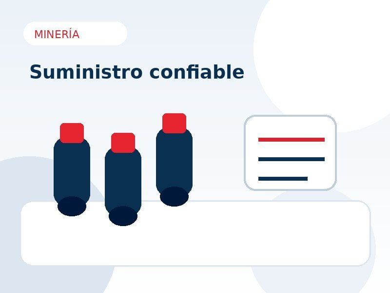Químicos de soporte para operaciones mineras e industriales