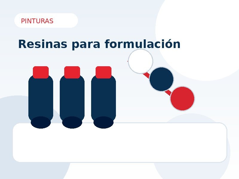 Resinas base para formulaciones de pinturas y recubrimientos
