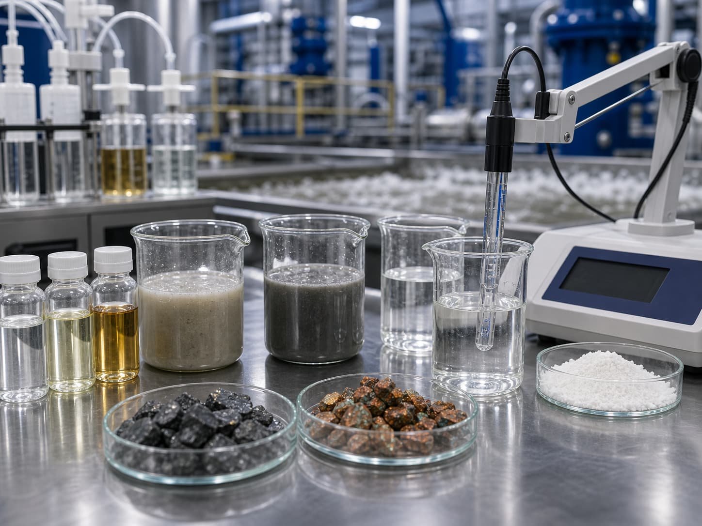 Modificadores de proceso para minería